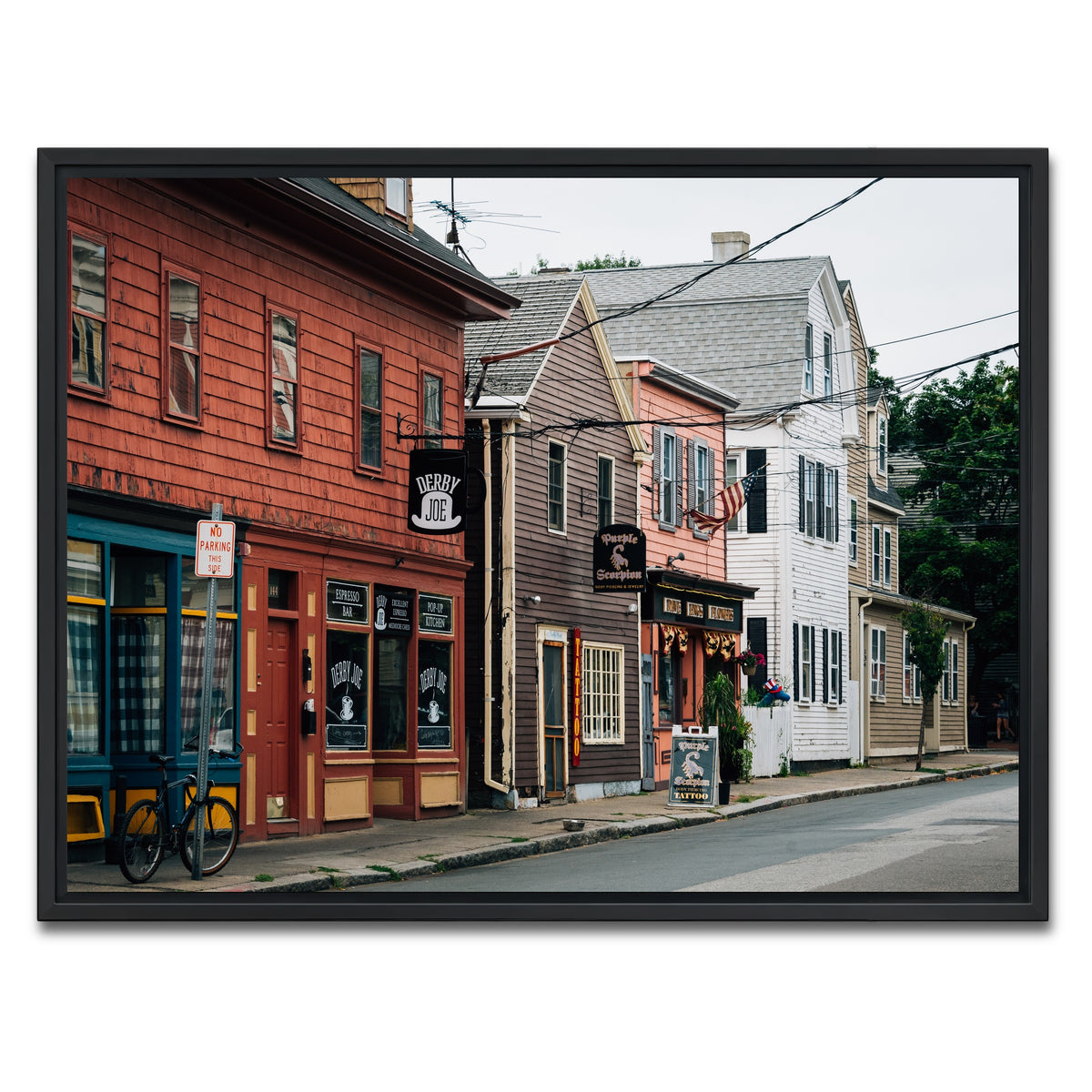 AUTO-MOCKUP WHITE | Derby Street - Salem | 1 Piece | Black Framed Canvas | group=4x3