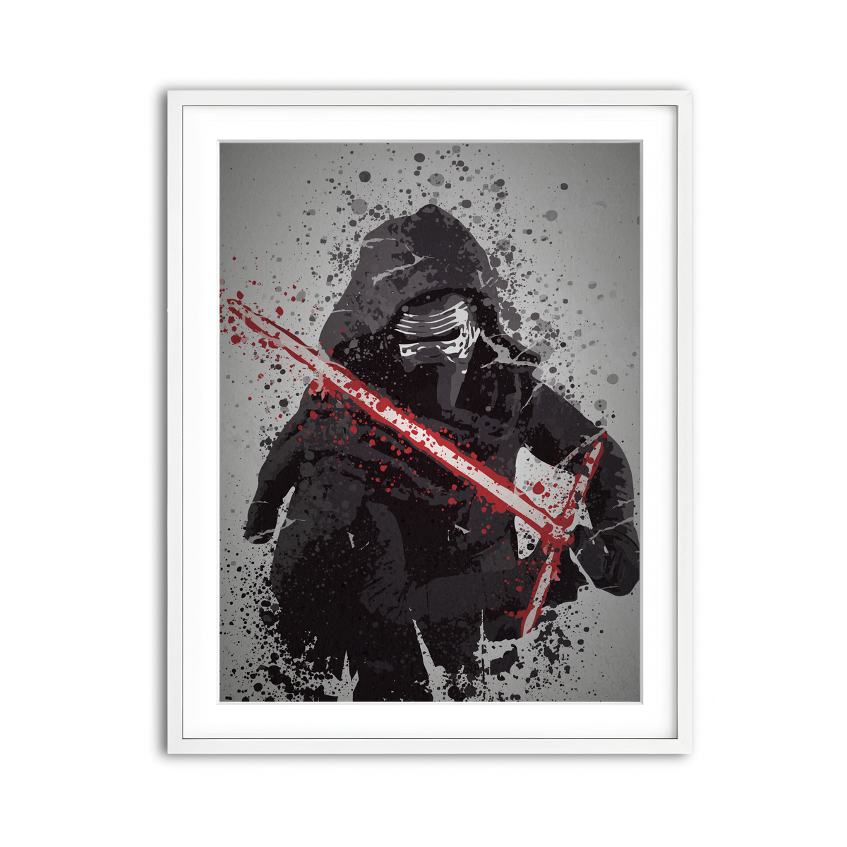 Framed Print 3x4 White