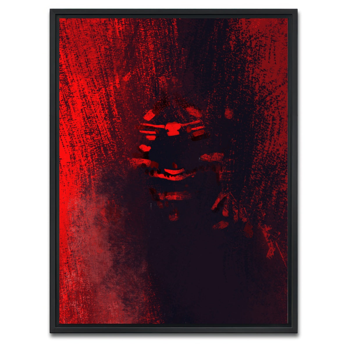 AUTO-MOCKUP WHITE | Devil | 1 Piece | Black Framed Canvas | group=3x4