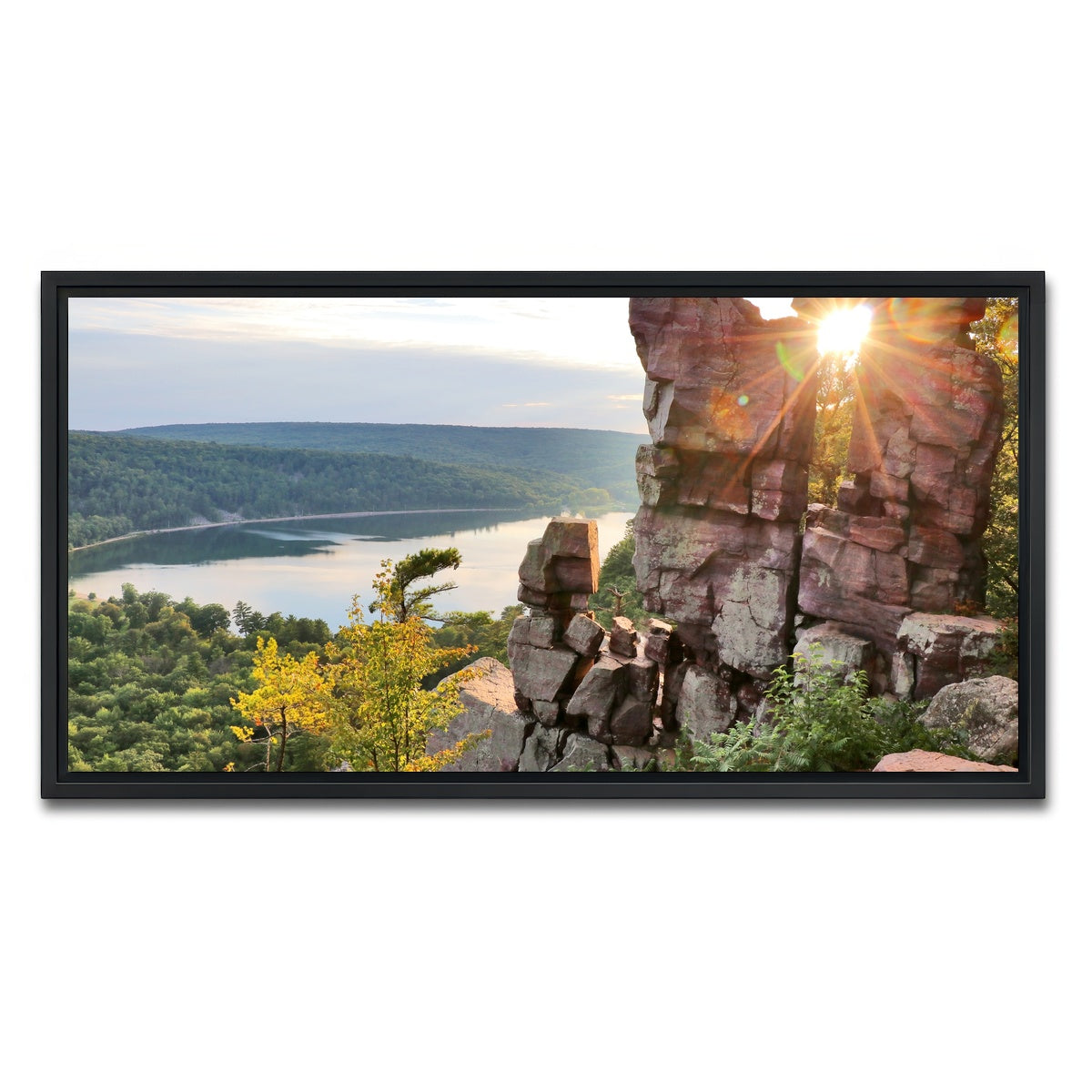 AUTO-MOCKUP WHITE | Devil's Lake State Park | 1 Piece | Black Framed Canvas | group=2x1