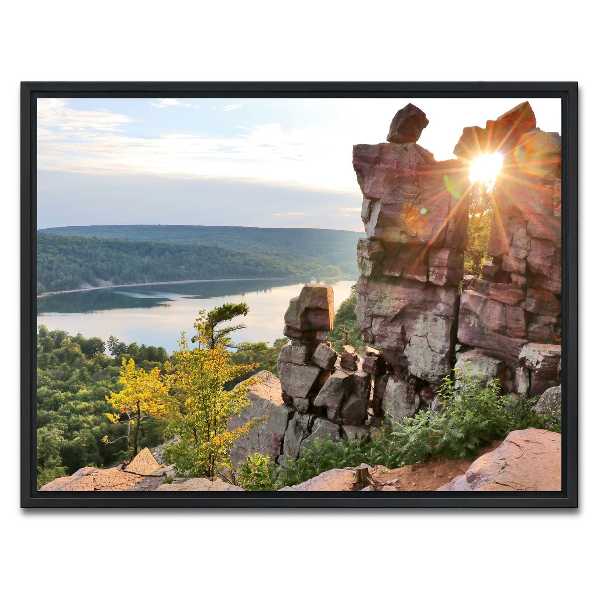 AUTO-MOCKUP WHITE | Devil's Lake State Park | 1 Piece | Black Framed Canvas | group=4x3