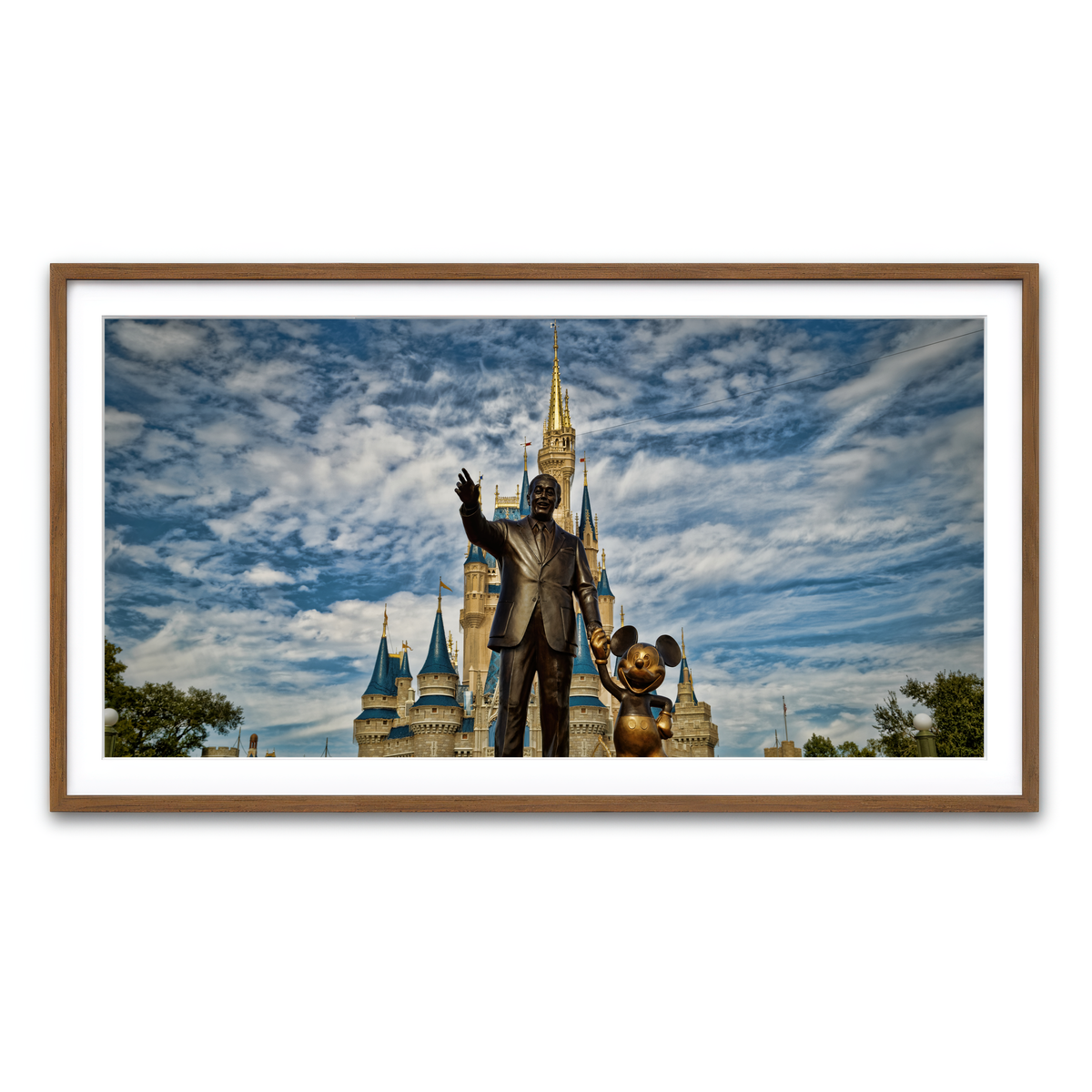 Framed Print 2x1 Walnut