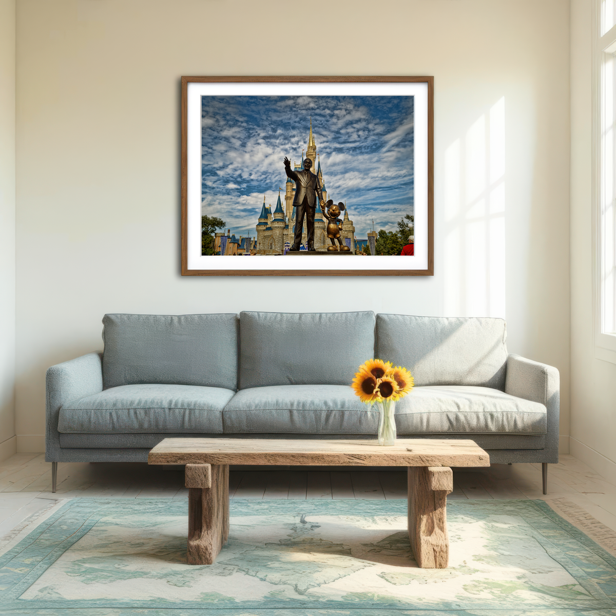 AUTO-MOCKUP ROOM | Disney World's Magic Kingdom Wall Art