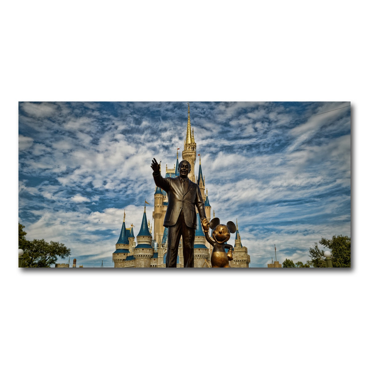 AUTO-MOCKUP WHITE | Disney World's Magic Kingdom | 1 Piece | Gallery Wrap Canvas | group=2x1