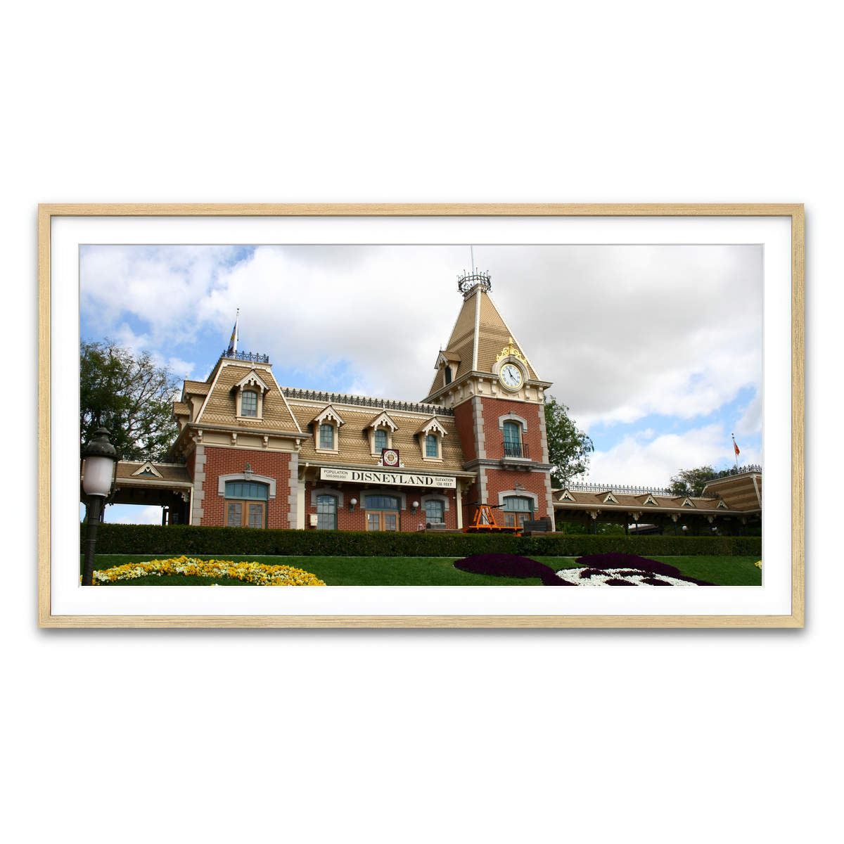 Disneyland Train Station Wall Art