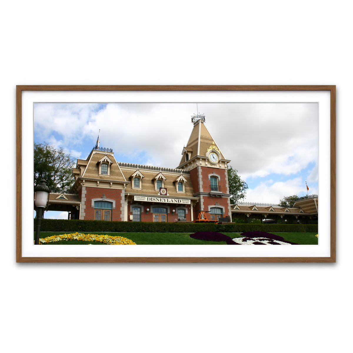 Disneyland Train Station Wall Art