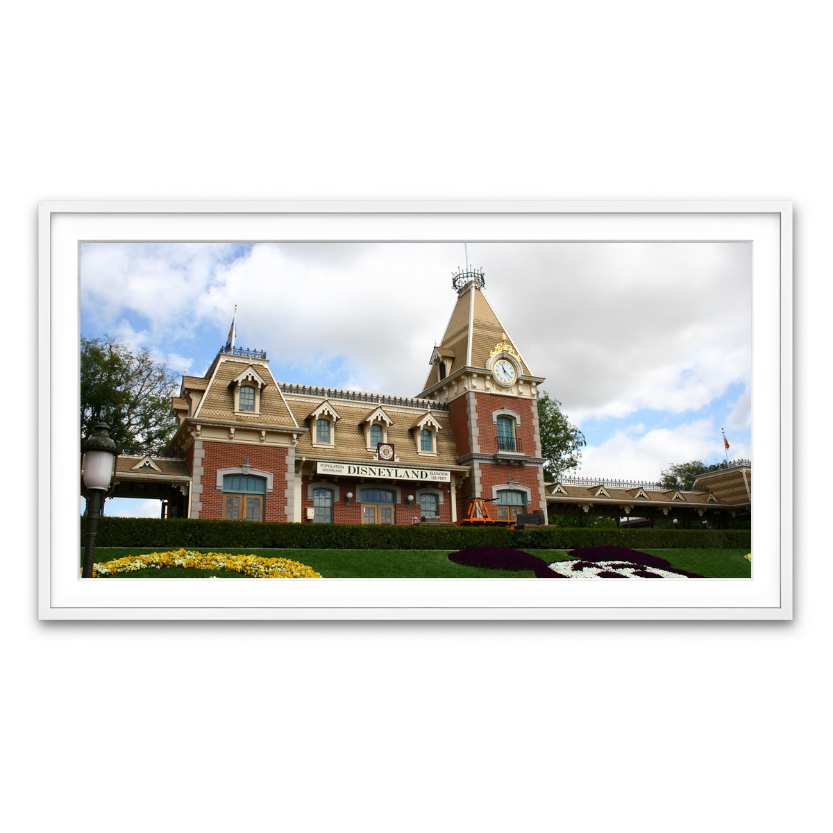 Disneyland Train Station Wall Art