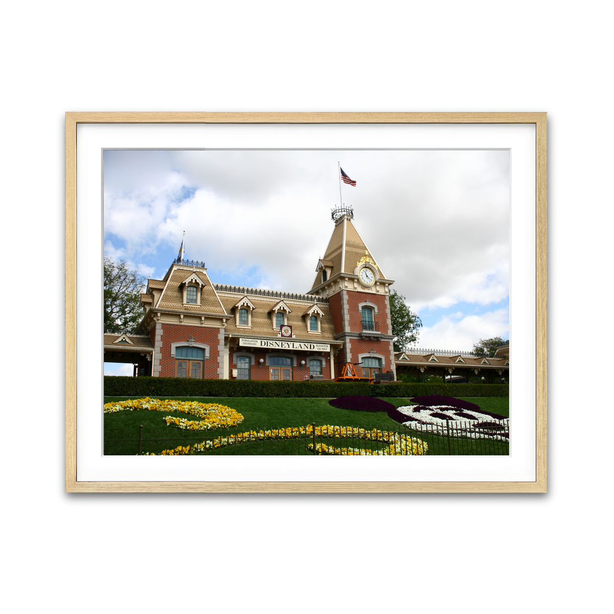 Disneyland Train Station Wall Art