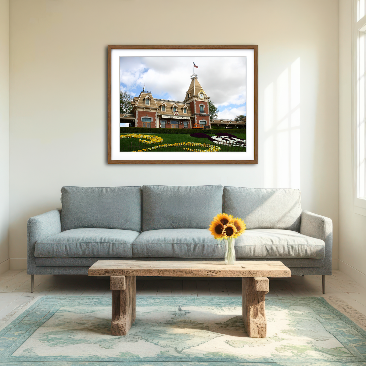 Disneyland Train Station Wall Art