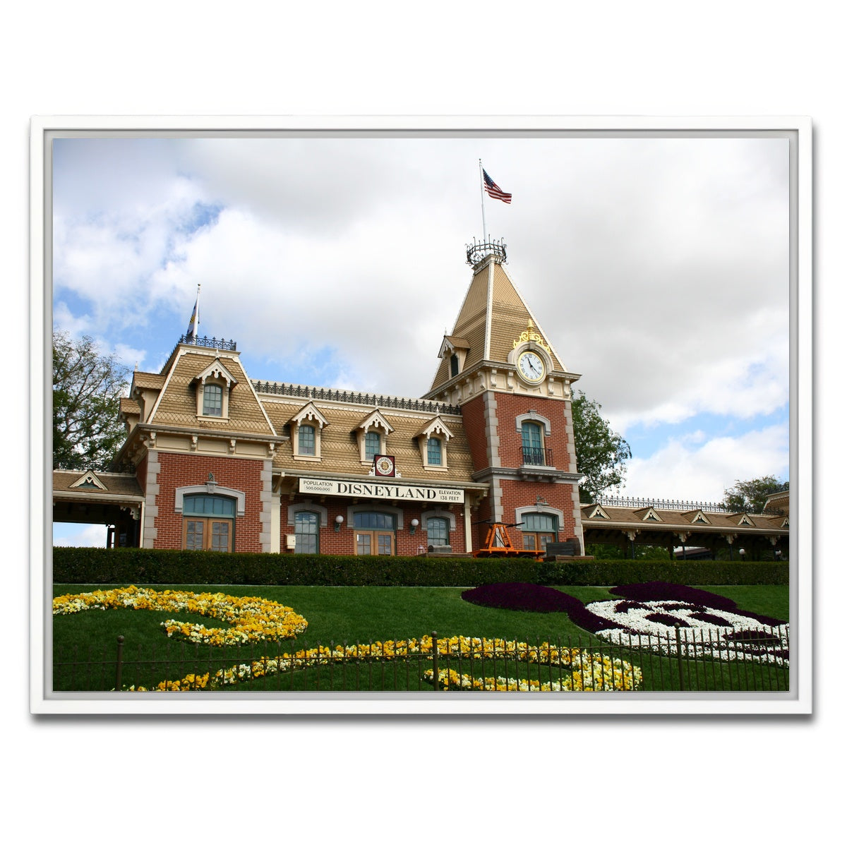 Disneyland Train Station Wall Art