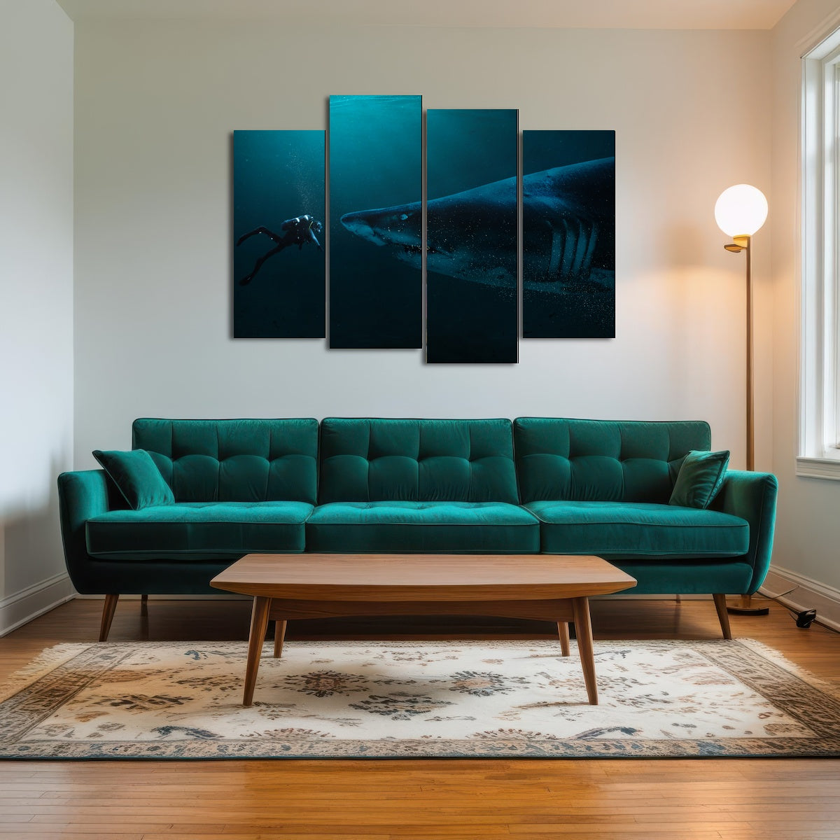 AUTO-MOCKUP ROOM | Diver and Shark