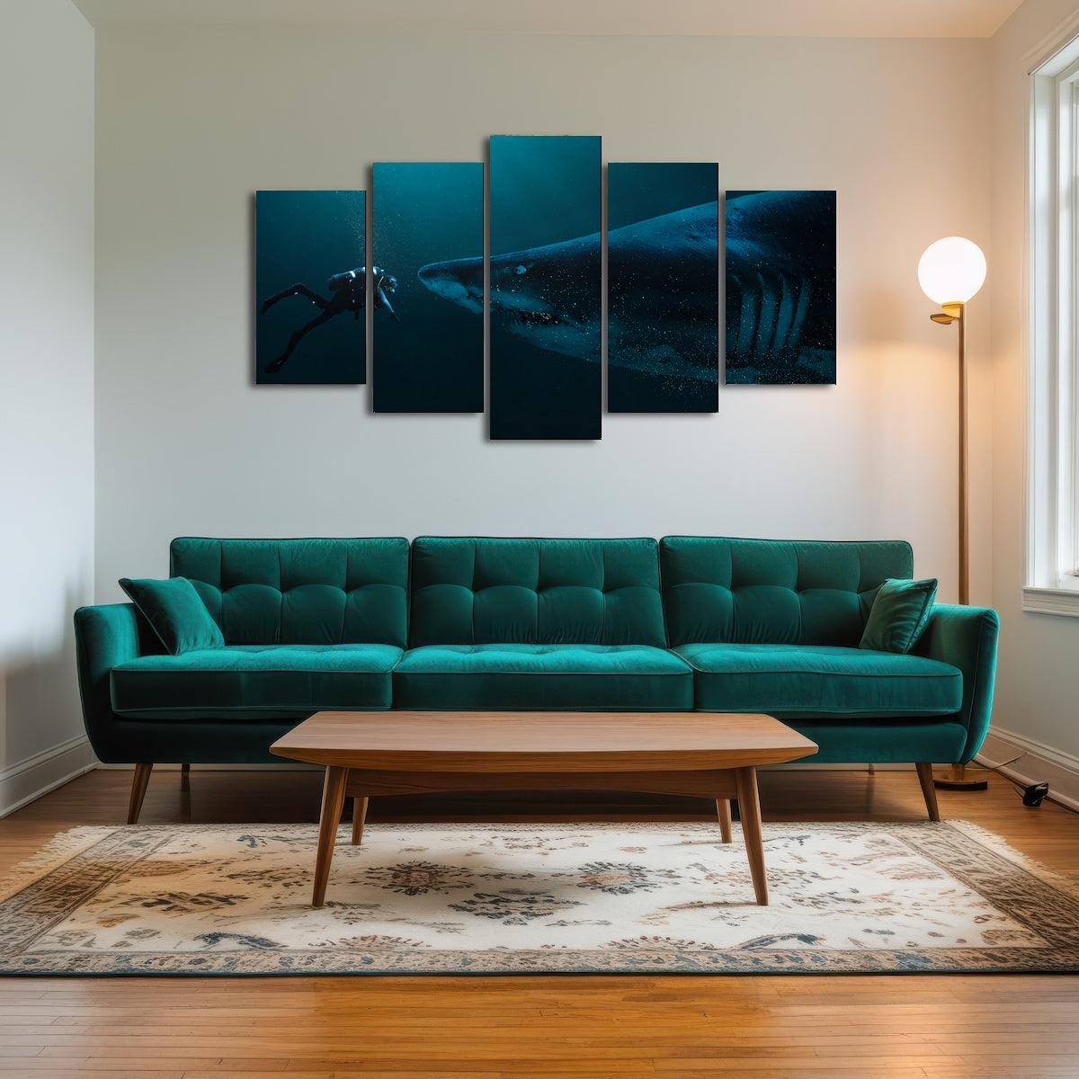 AUTO-MOCKUP ROOM | Diver and Shark