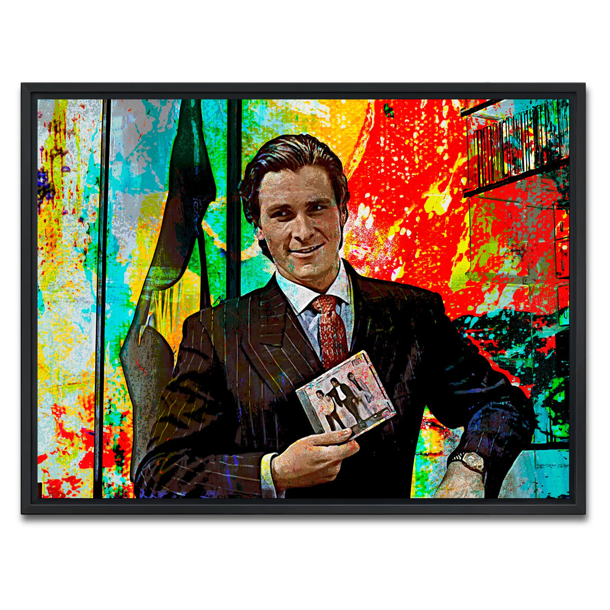 AUTO-MOCKUP WHITE | Do You Like Huey Lewis and the News | 1 Piece | Black Framed Canvas | group=4x3