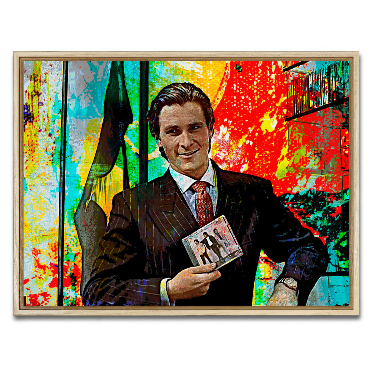 AUTO-MOCKUP WHITE | Do You Like Huey Lewis and the News | 1 Piece | Natural Framed Canvas | group=4x3