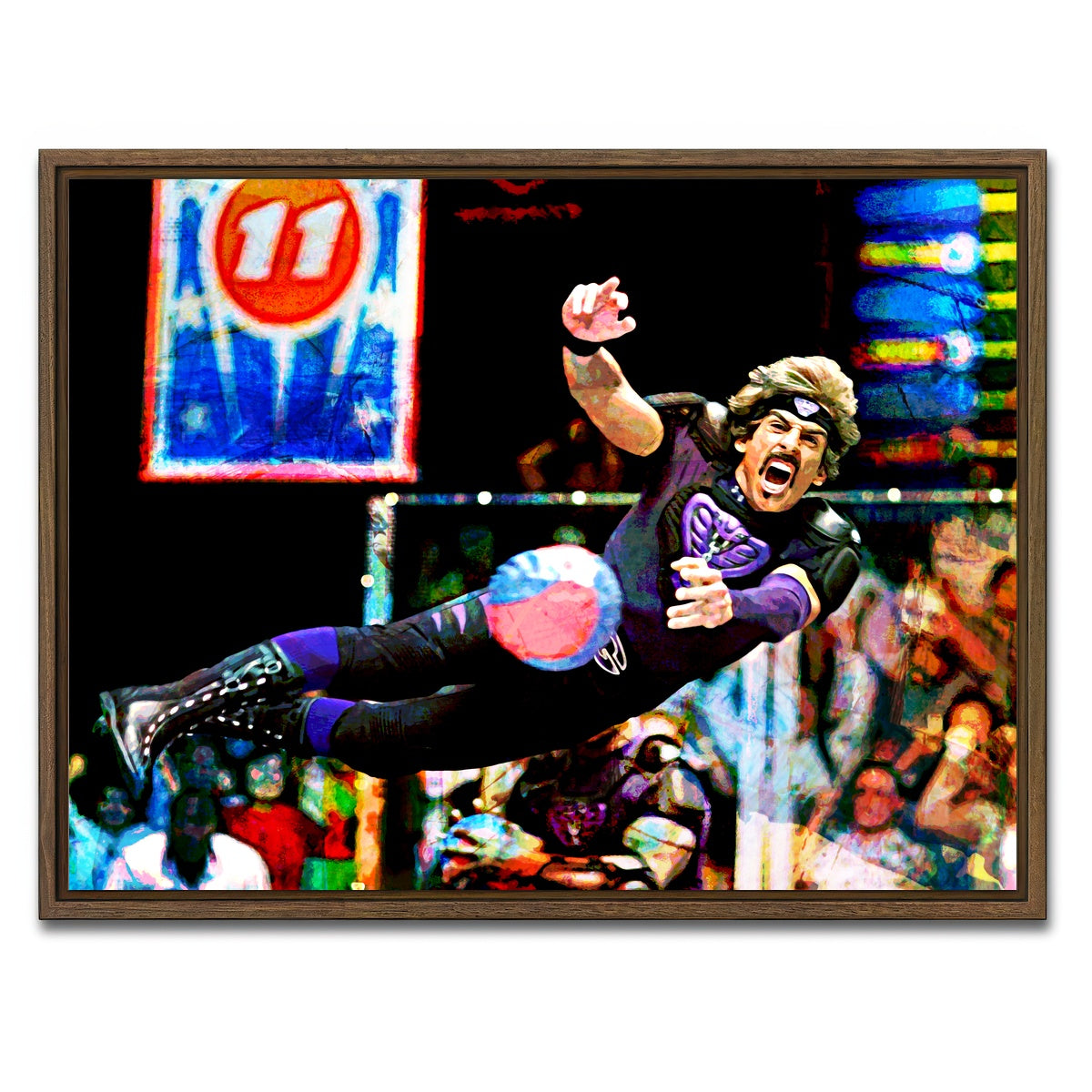 AUTO-MOCKUP WHITE | Dodgeball | 1 Piece | Walnut Framed Canvas | group=4x3
