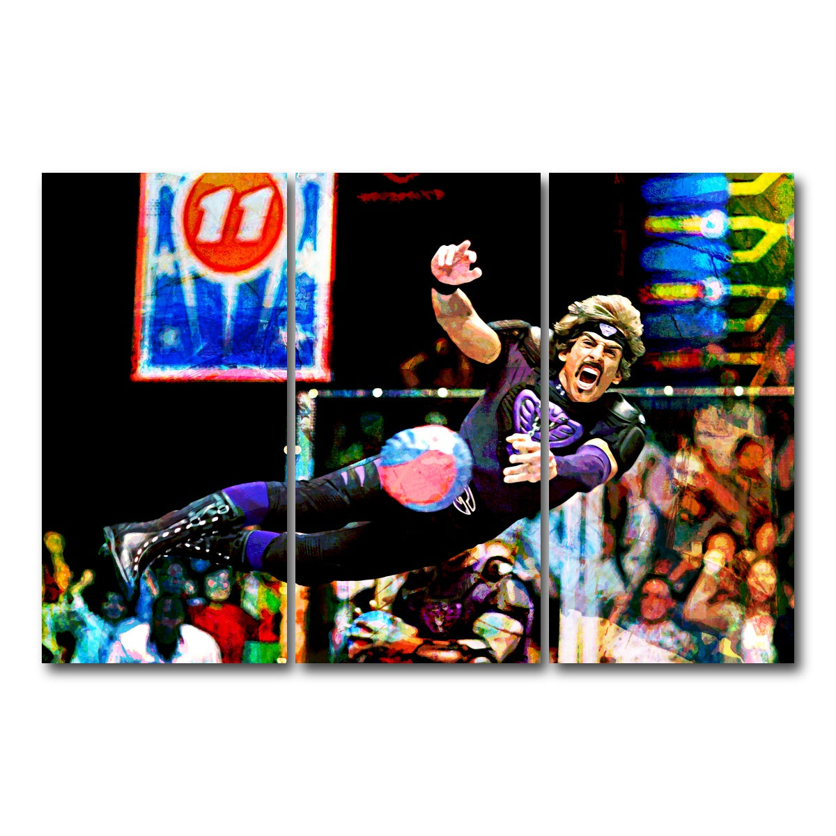 AUTO-MOCKUP WHITE | Dodgeball | 3 Piece | Gallery Wrap Canvas | group=12x24