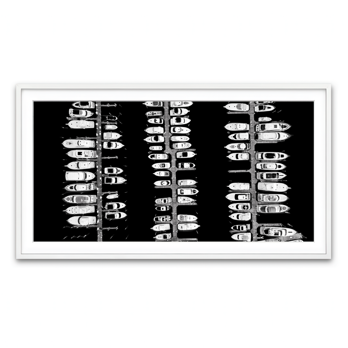 Framed Print 2x1 White