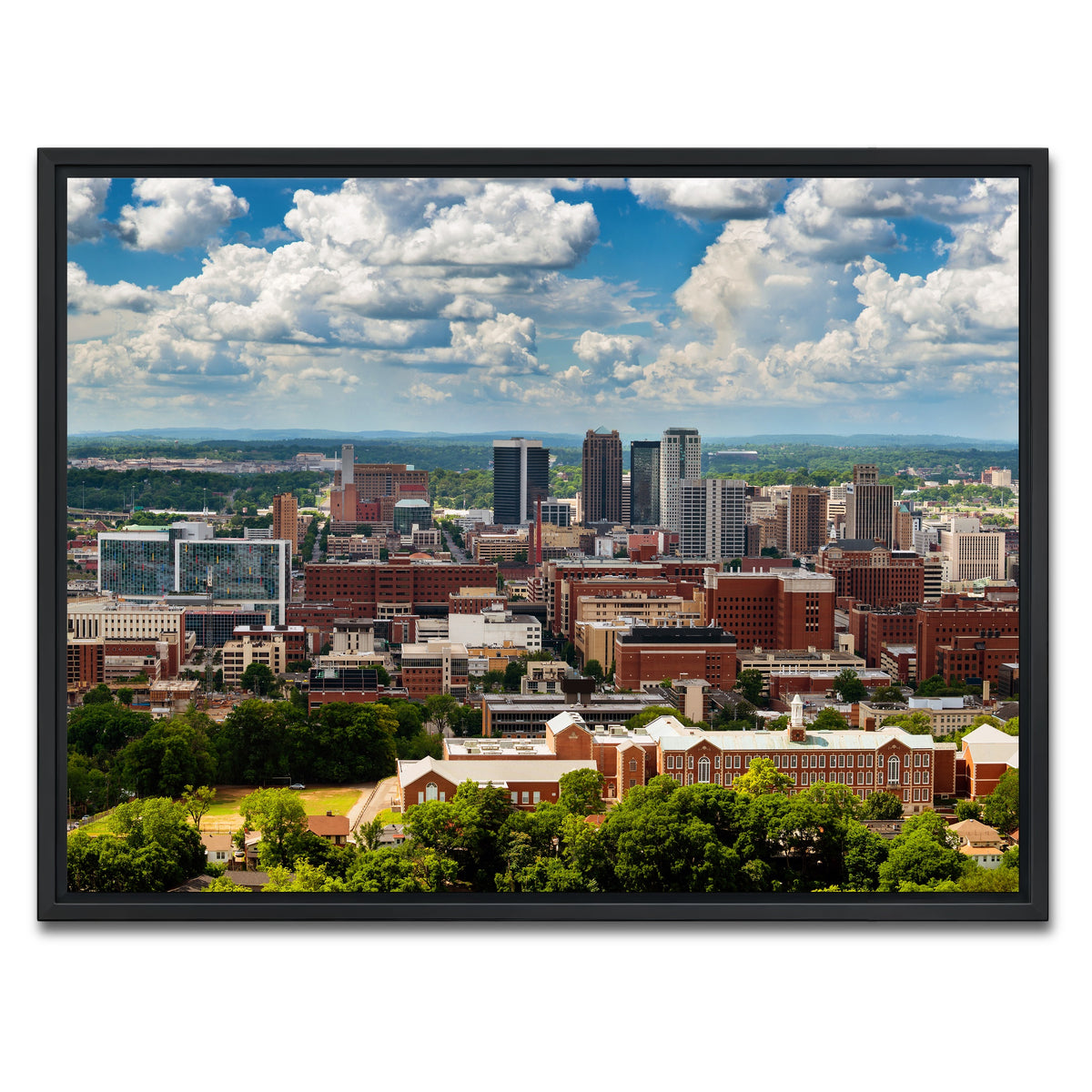 AUTO-MOCKUP WHITE | Downtown Birmingham | 1 Piece | Black Framed Canvas | group=4x3