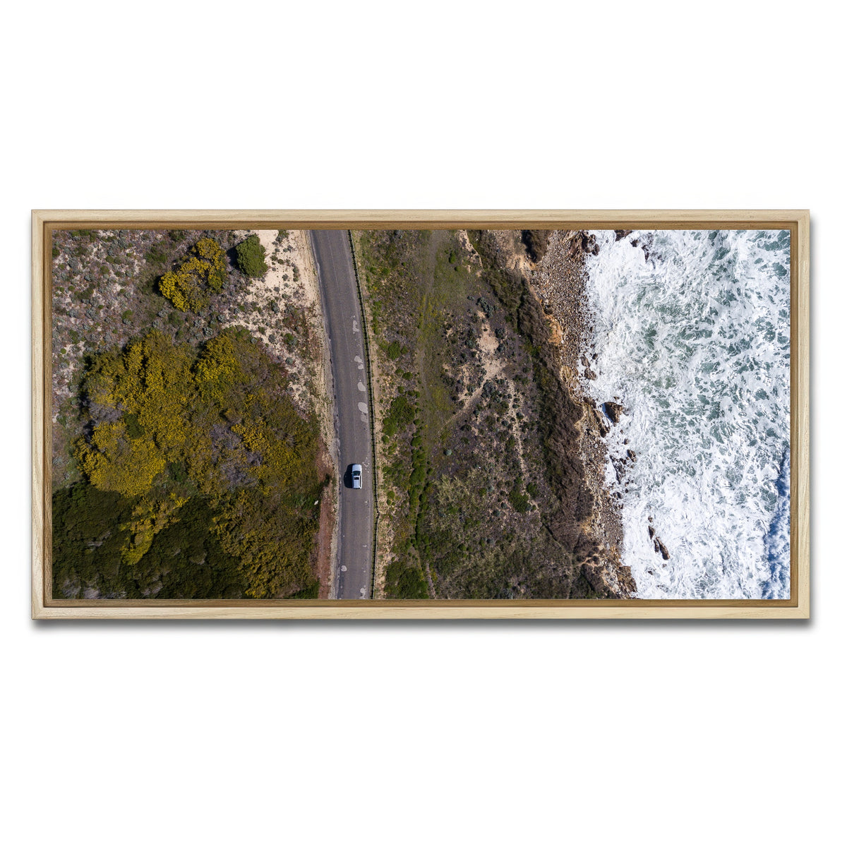 AUTO-MOCKUP WHITE | Drive With A View | 1 Piece | Natural Framed Canvas | group=2x1