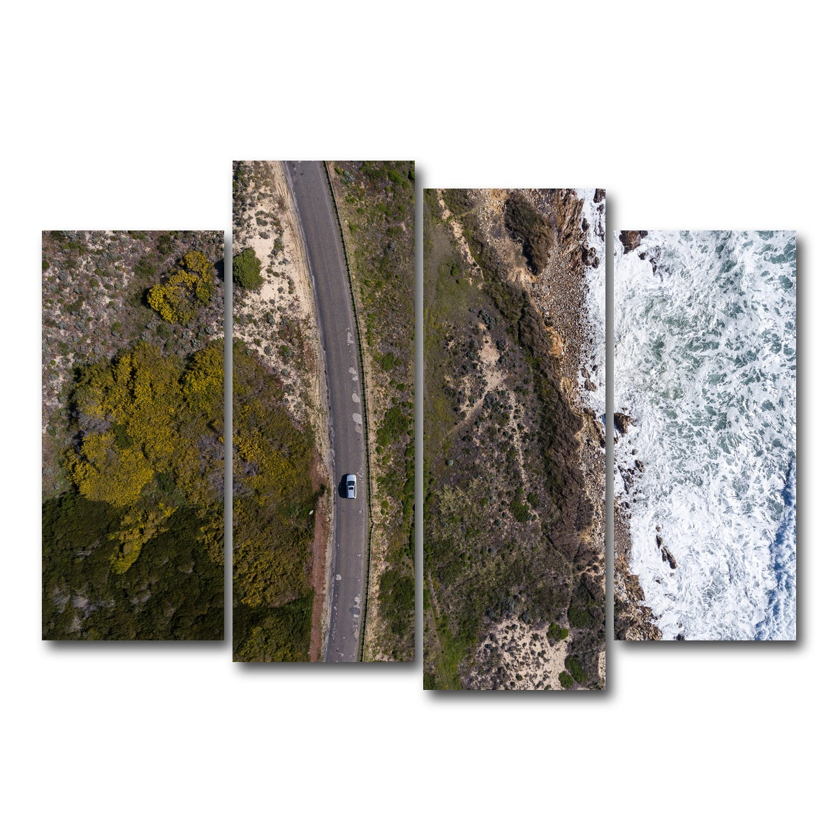 AUTO-MOCKUP WHITE | Drive With A View | 4 Piece | Gallery Wrap Canvas | group=4_normal