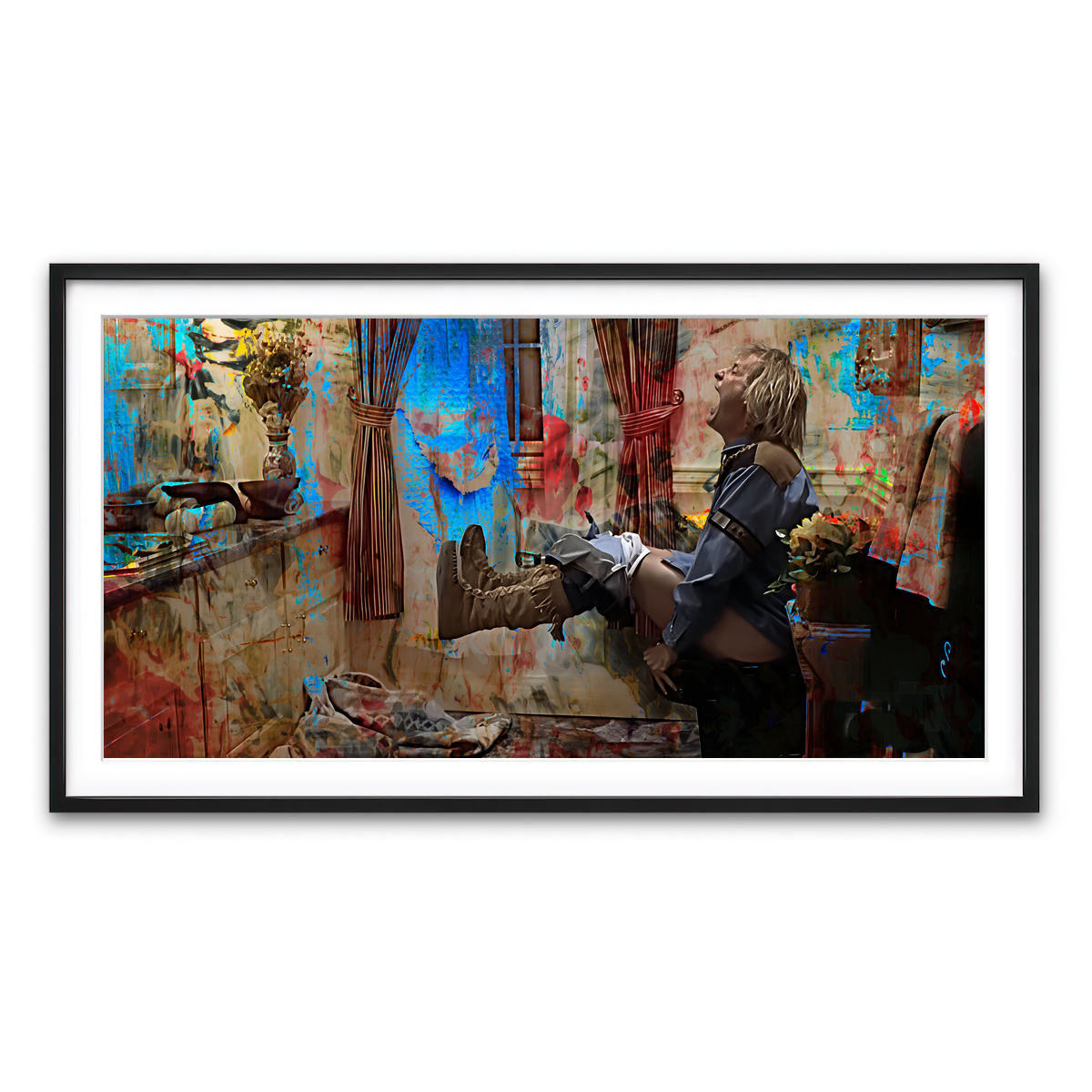 AUTO-MOCKUP WHITE | Dumb & Dumber Bathroom Decor | 1 Piece | Black Framed Print | group=2x1