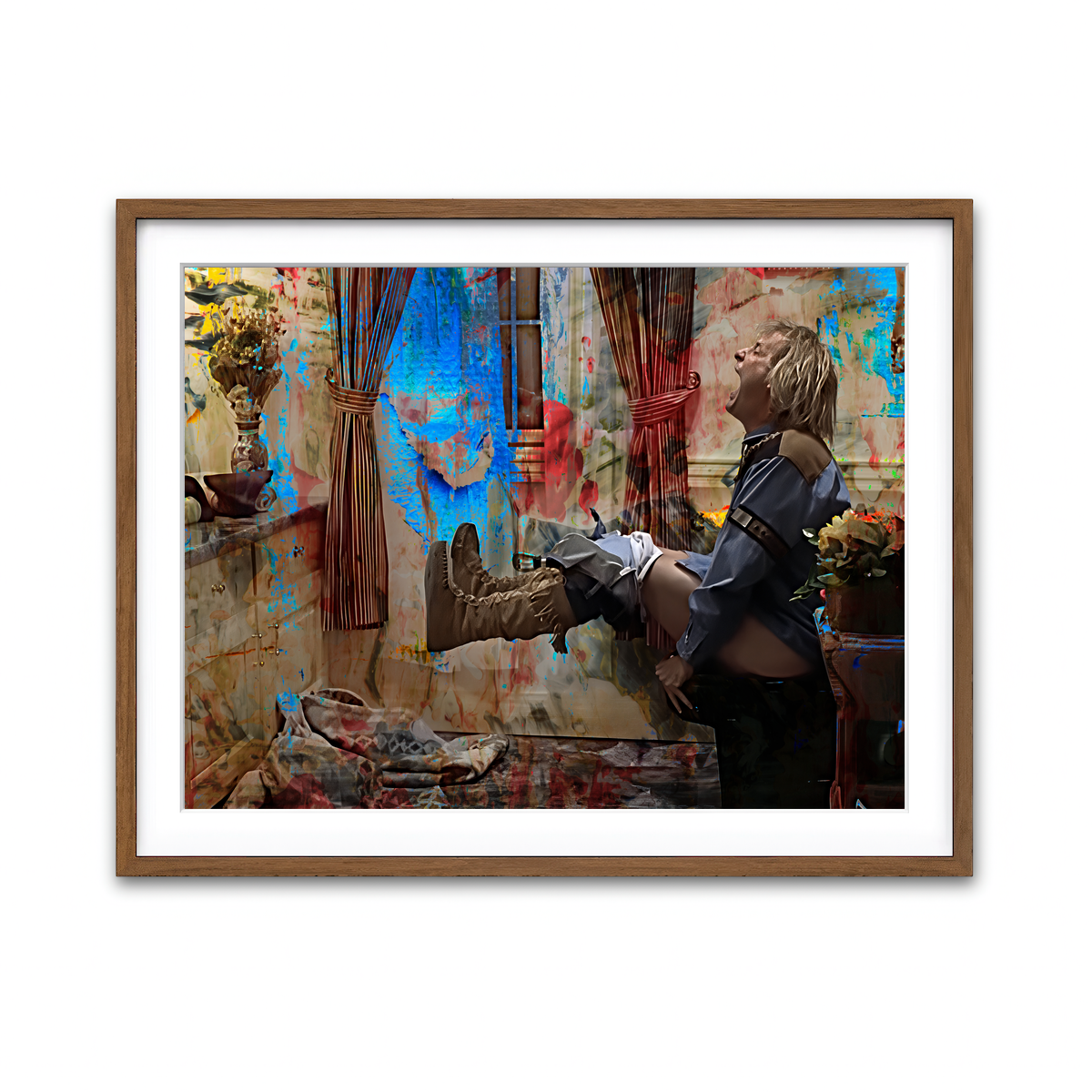 AUTO-MOCKUP WHITE | Dumb & Dumber Bathroom Decor | 1 Piece | Walnut Framed Print | group=4x3