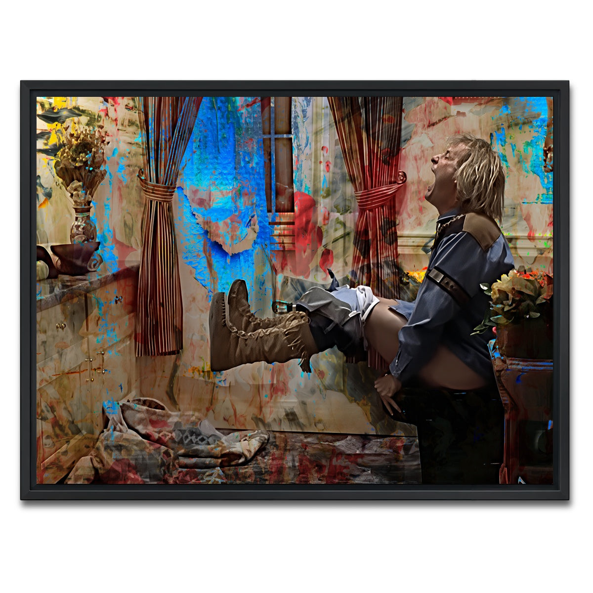 AUTO-MOCKUP WHITE | Dumb & Dumber Bathroom Decor | 1 Piece | Black Framed Canvas | group=4x3