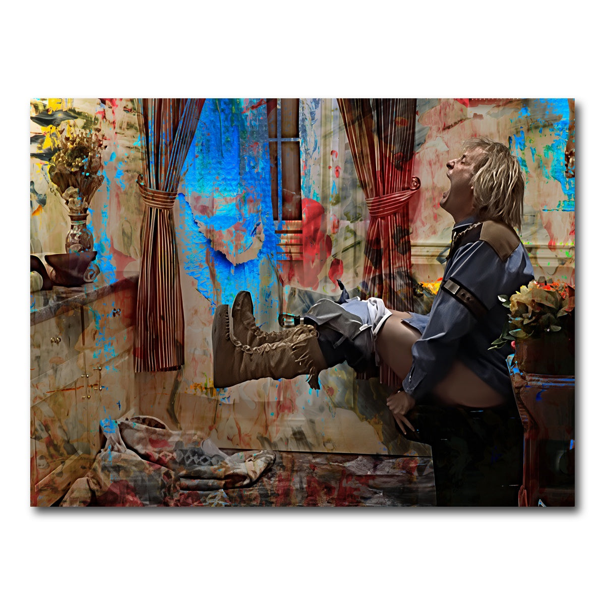 AUTO-MOCKUP WHITE | Dumb & Dumber Bathroom Decor | 1 Piece | Gallery Wrap Canvas | group=4x3