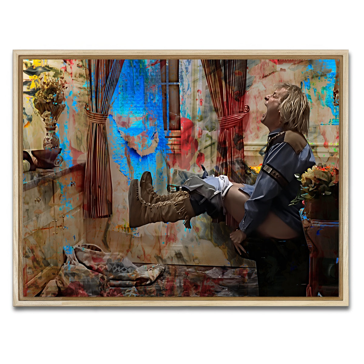 AUTO-MOCKUP WHITE | Dumb & Dumber Bathroom Decor | 1 Piece | Natural Framed Canvas | group=4x3