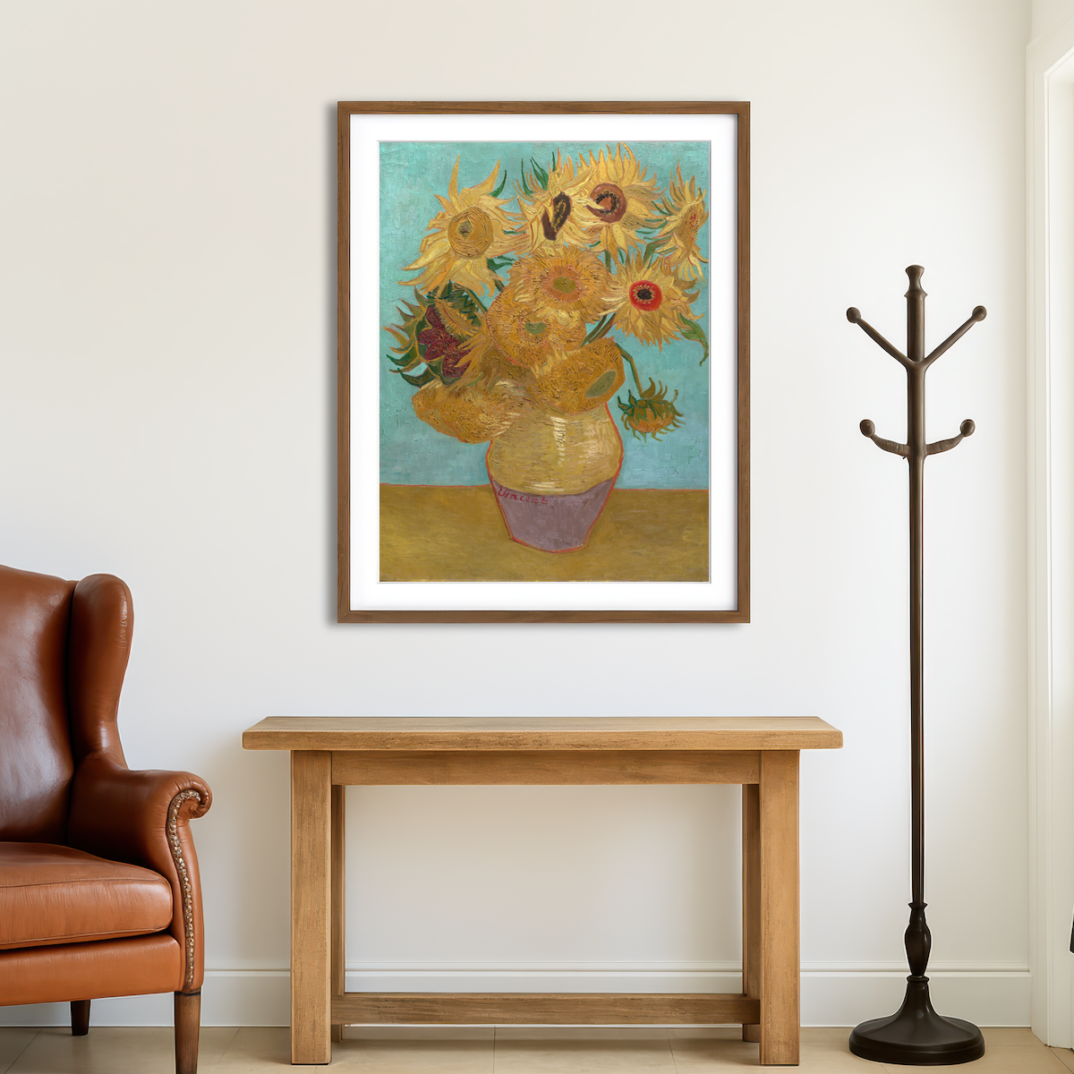 AUTO-MOCKUP ROOM | Dutch Sunflowers Wall Art