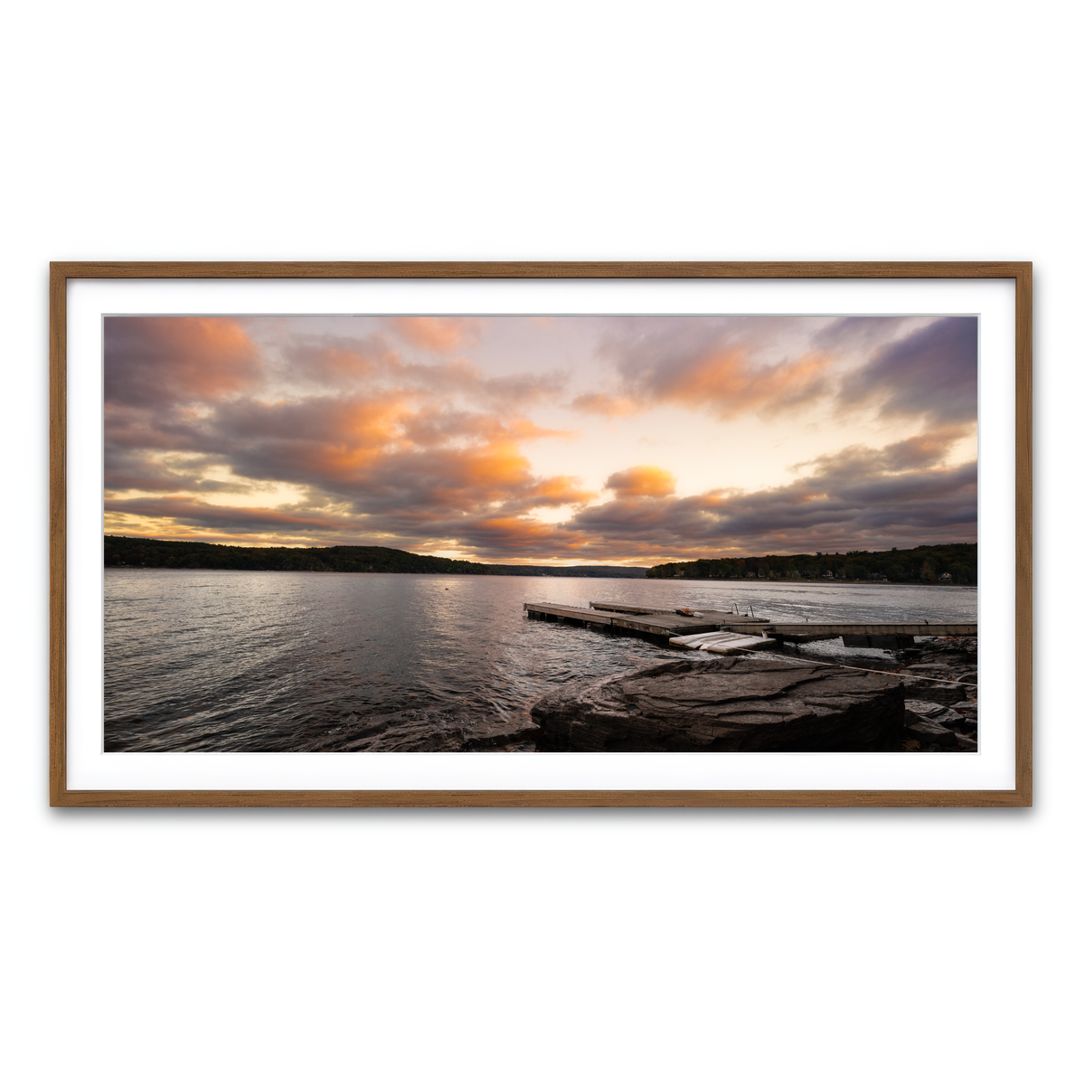 Framed Print 2x1 Walnut