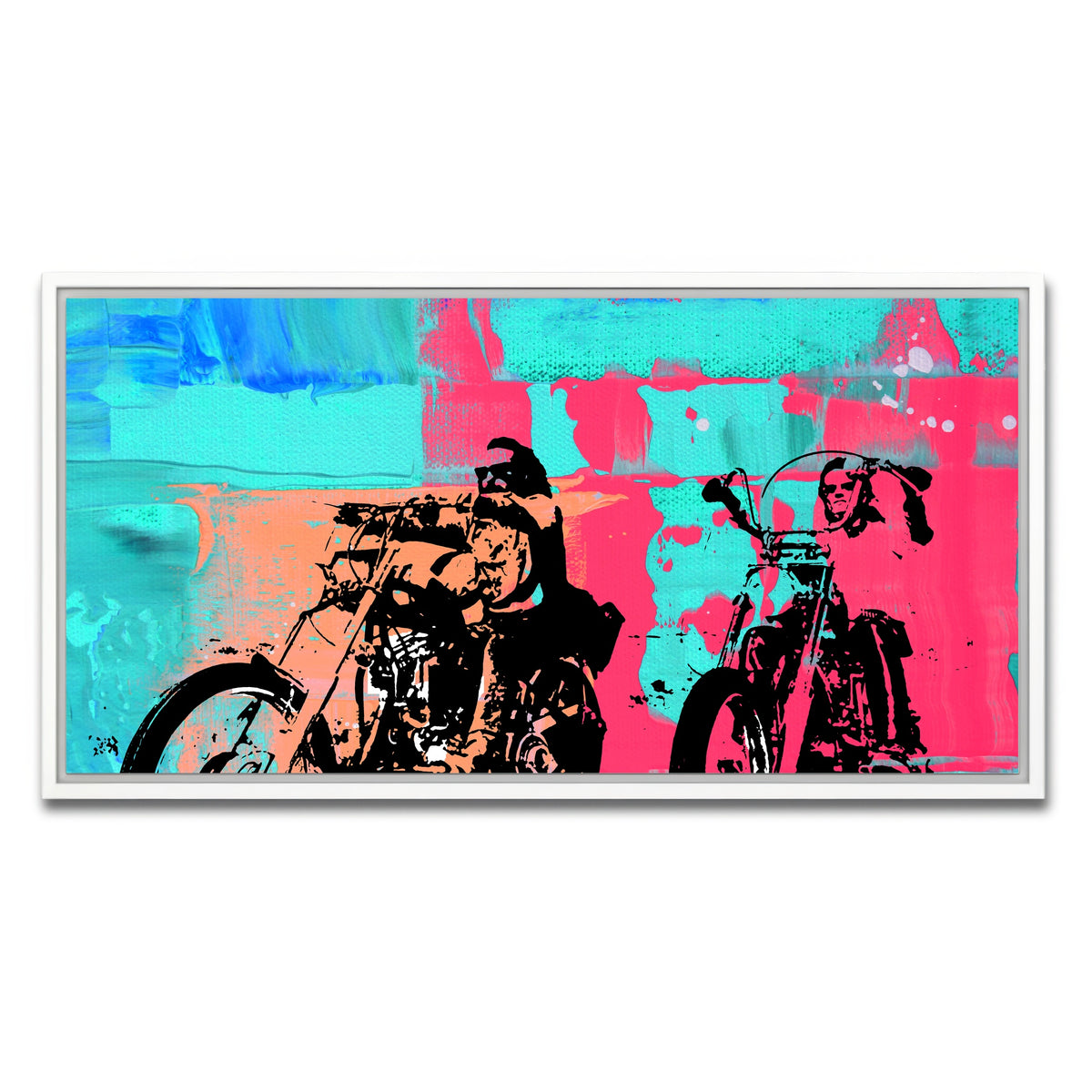 AUTO-MOCKUP WHITE | Easy Rider Blue | 1 Piece | White Framed Canvas | group=2x1