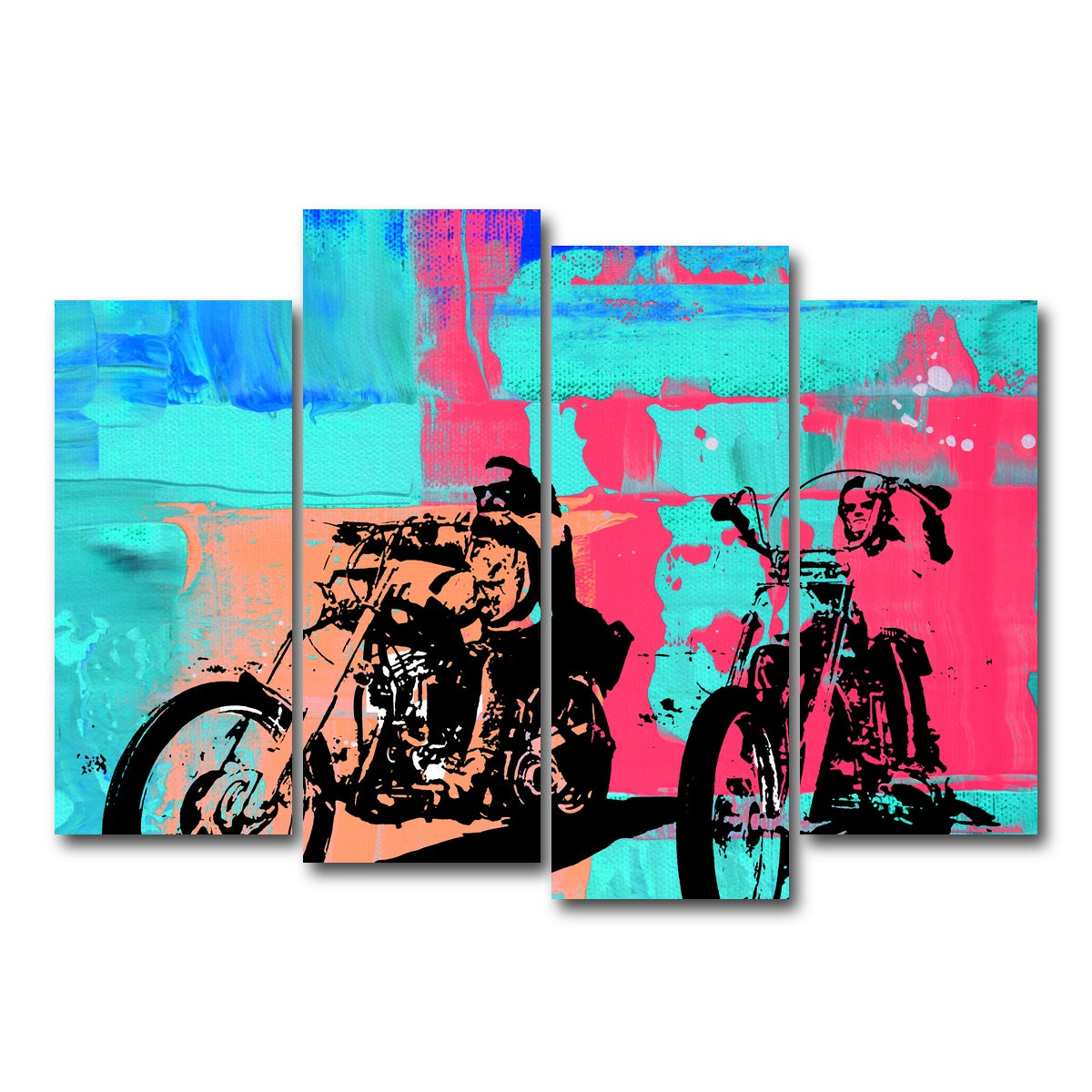AUTO-MOCKUP WHITE | Easy Rider Blue | 4 Piece | Gallery Wrap Canvas | group=4_normal