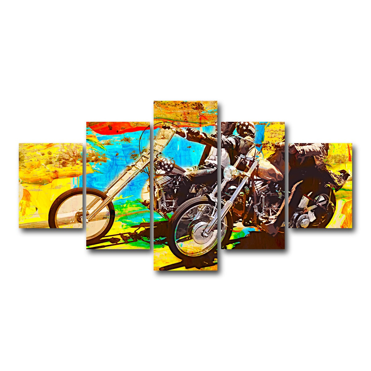 AUTO-MOCKUP WHITE | Easy Rider | 5 Piece | Gallery Wrap Canvas | group=5_short