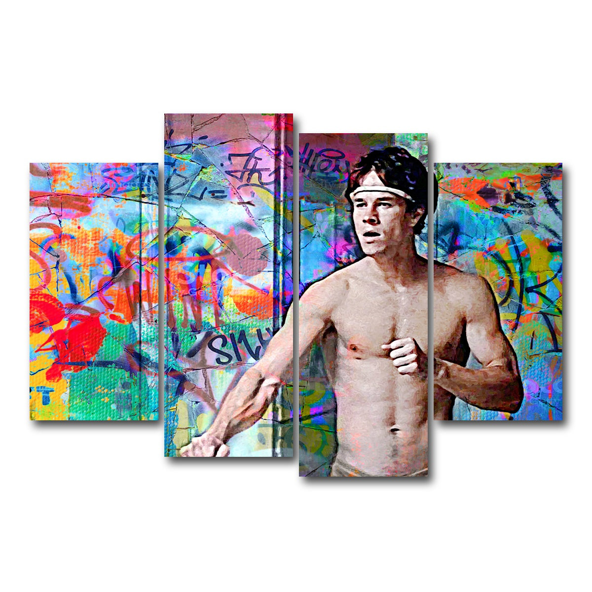 AUTO-MOCKUP WHITE | Eddie Adams | 4 Piece | Gallery Wrap Canvas | group=4_short