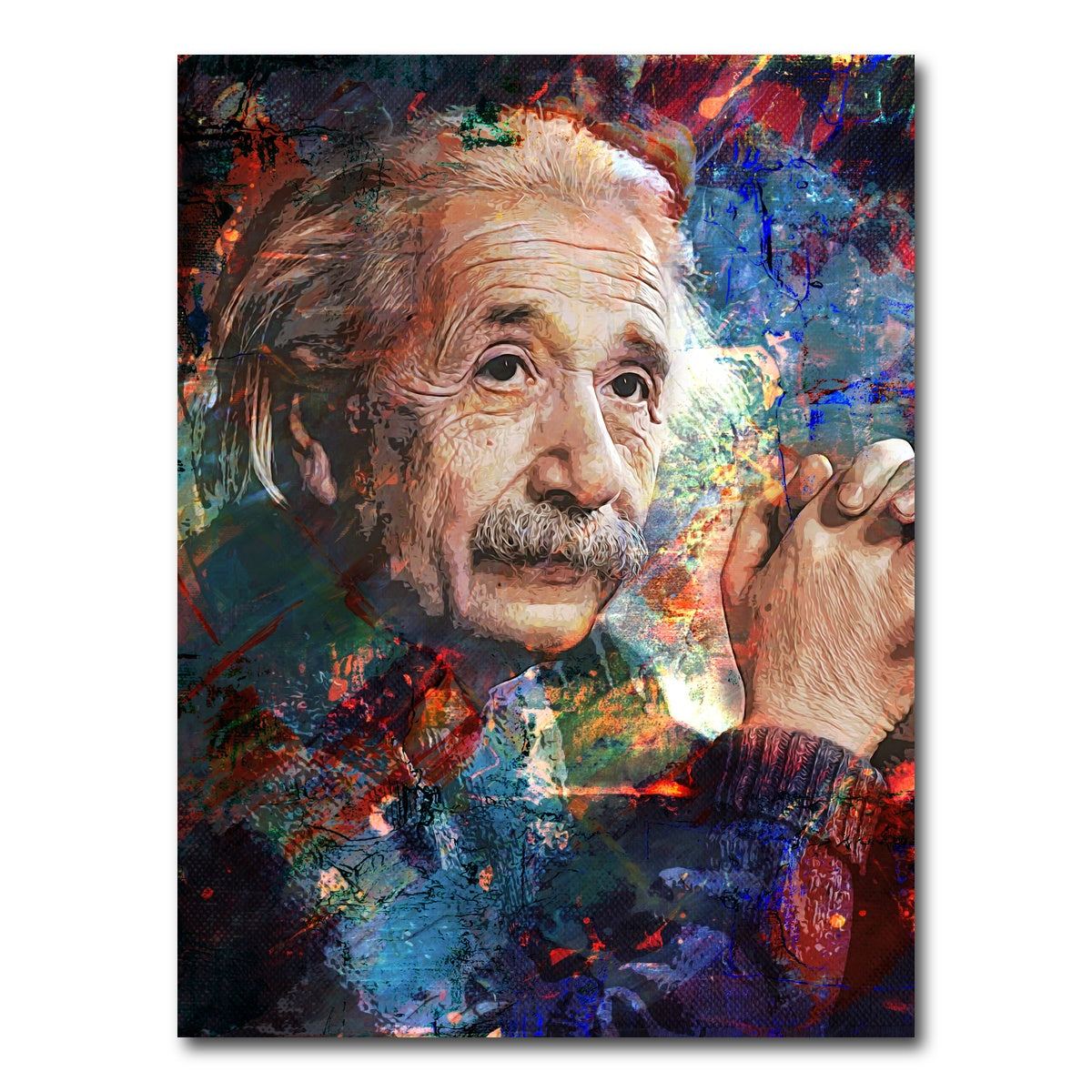 AUTO-MOCKUP WHITE | Einstein | 1 Piece | Gallery Wrap Canvas | group=3x4