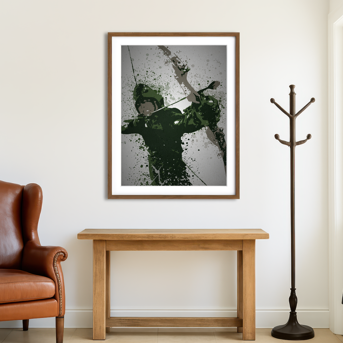 AUTO-MOCKUP ROOM | Emerald Archer Wall Art