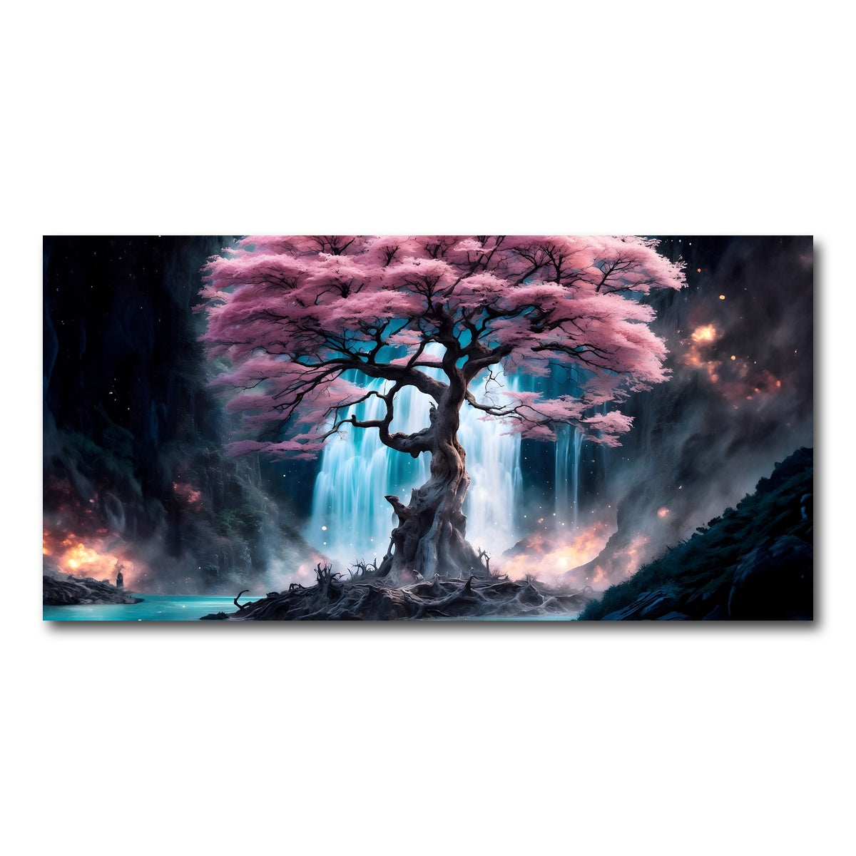 AUTO-MOCKUP WHITE | Enchanted Blossom | 1 Piece | Gallery Wrap Canvas | group=2x1