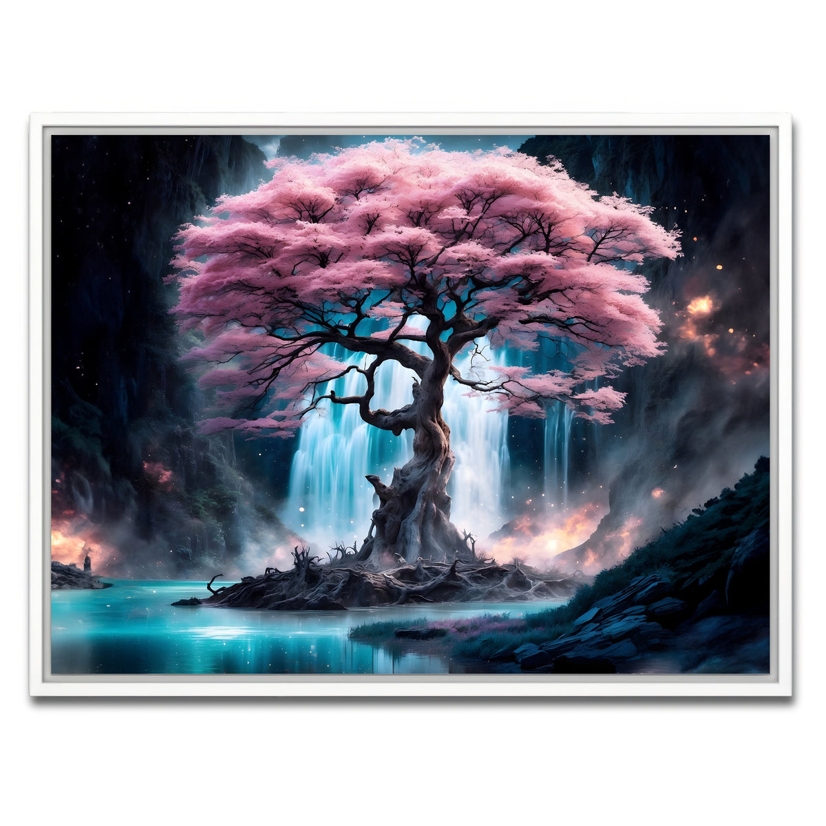 AUTO-MOCKUP WHITE | Enchanted Blossom | 1 Piece | White Framed Canvas | group=4x3
