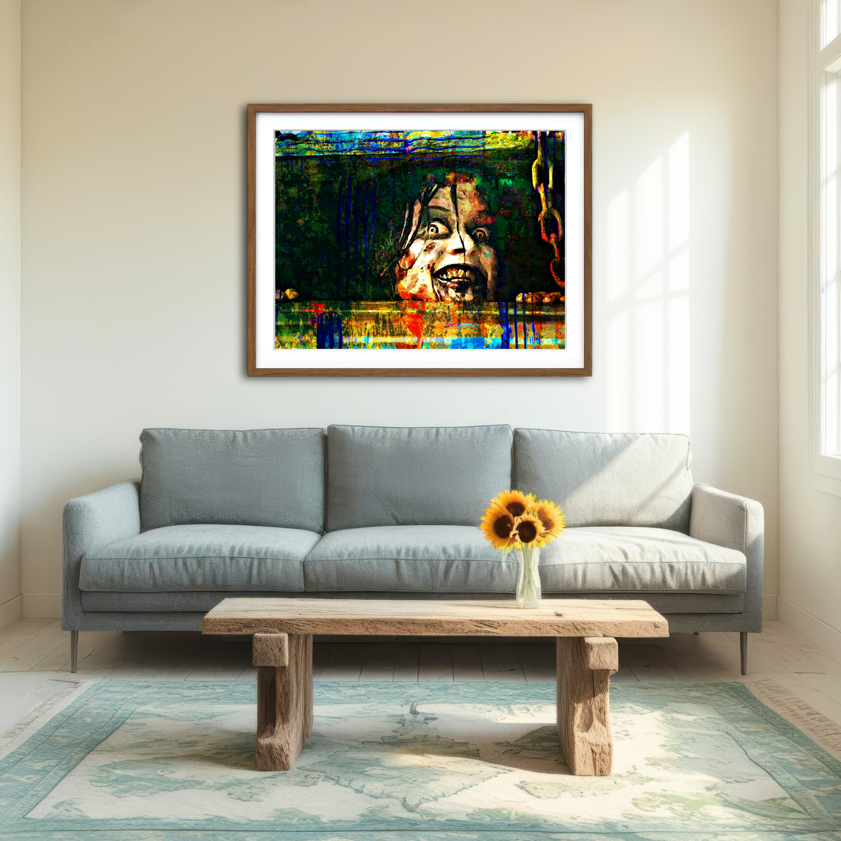 AUTO-MOCKUP ROOM | Evil Mia Wall Art