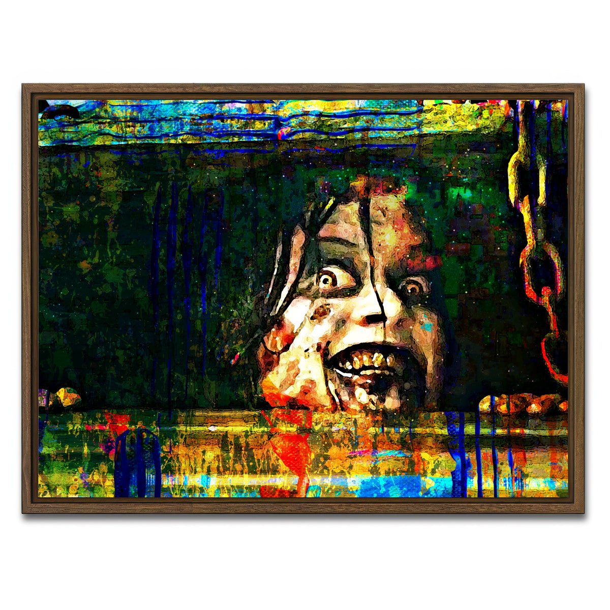 AUTO-MOCKUP WHITE | Evil Mia | 1 Piece | Walnut Framed Canvas | group=4x3