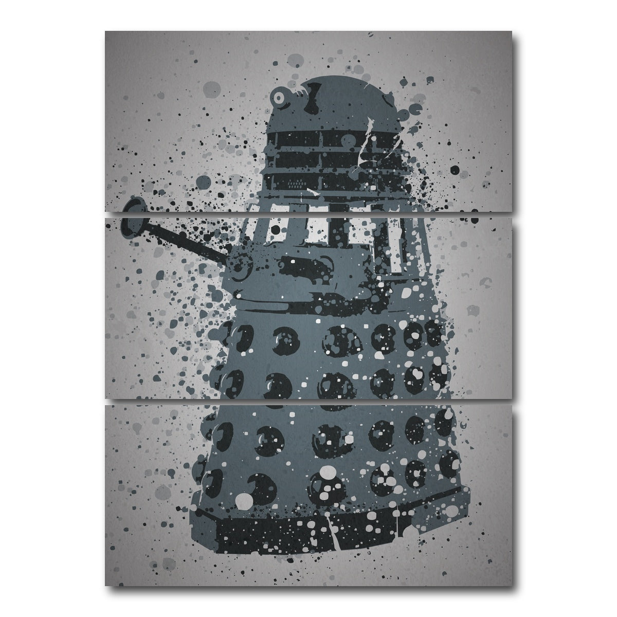 AUTO-MOCKUP WHITE | Exterminate | 3 Piece | Gallery Wrap Canvas | group=8x18_stacked