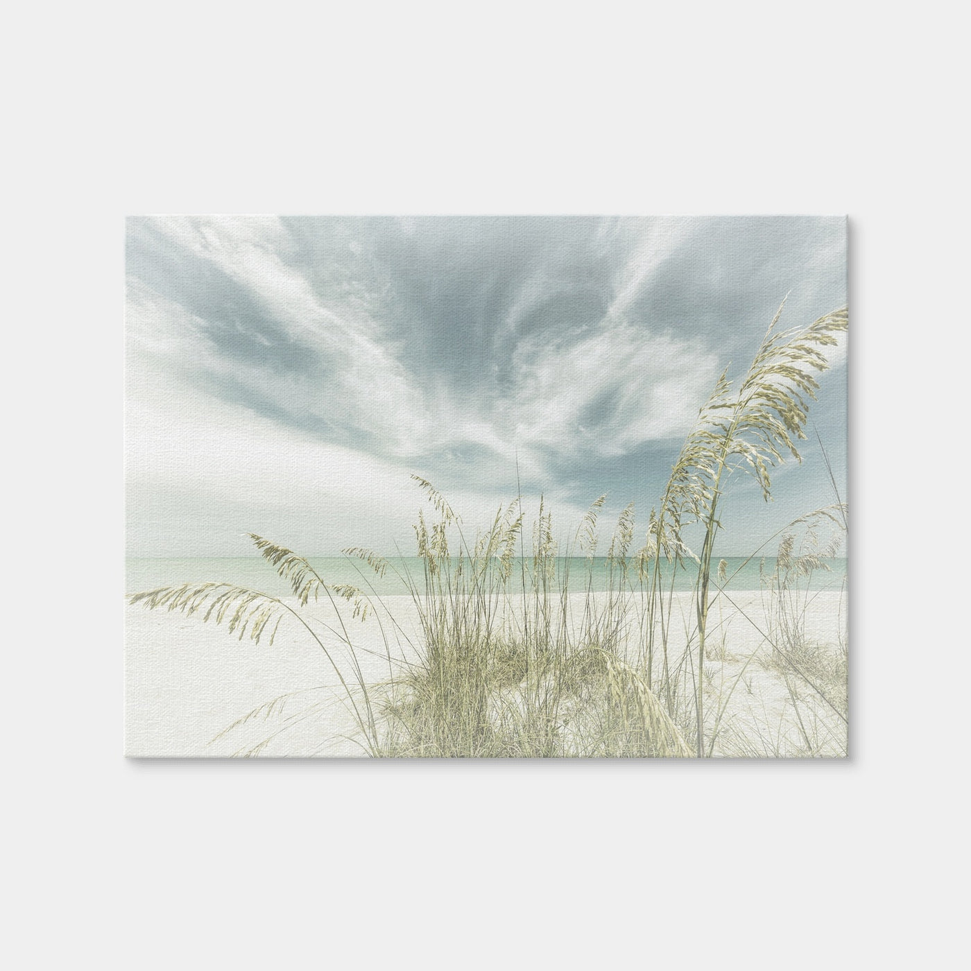 AUTO-MOCKUP WHITE | Faded Calmness on the Beach | 1 Piece | Gallery Wrap Canvas | group=4x3