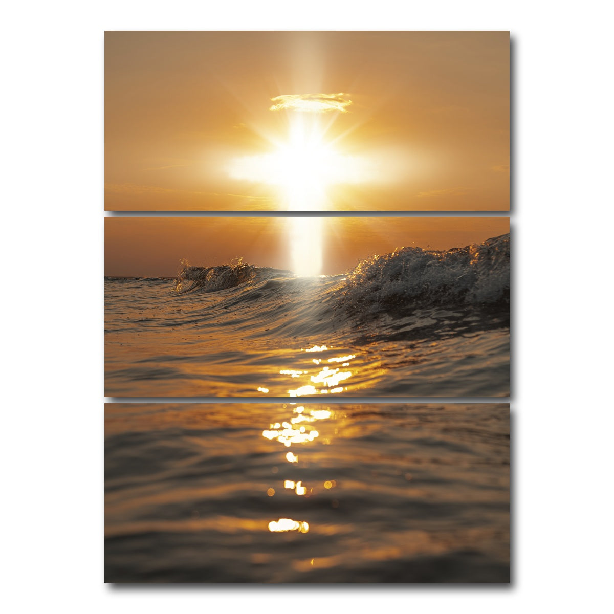 AUTO-MOCKUP WHITE | Faith | 3 Piece | Gallery Wrap Canvas | group=8x18_stacked