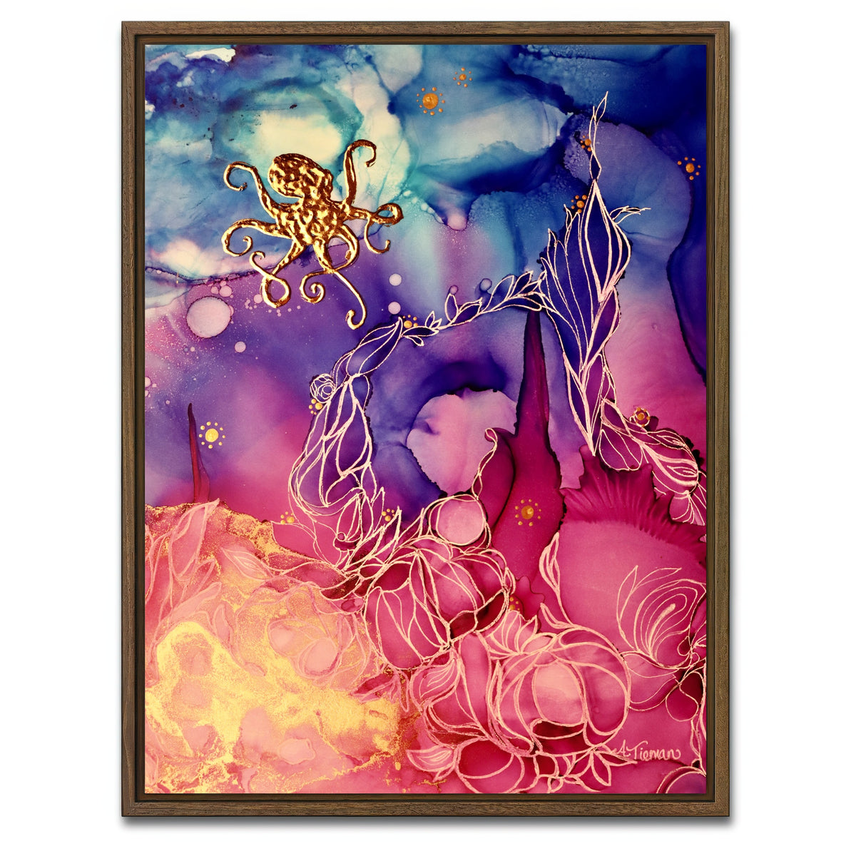 AUTO-MOCKUP WHITE | Fantastical | 1 Piece | Walnut Framed Canvas | group=3x4