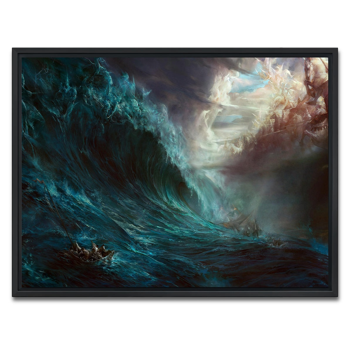 AUTO-MOCKUP WHITE | Fantasy Storm | 1 Piece | Black Framed Canvas | group=4x3