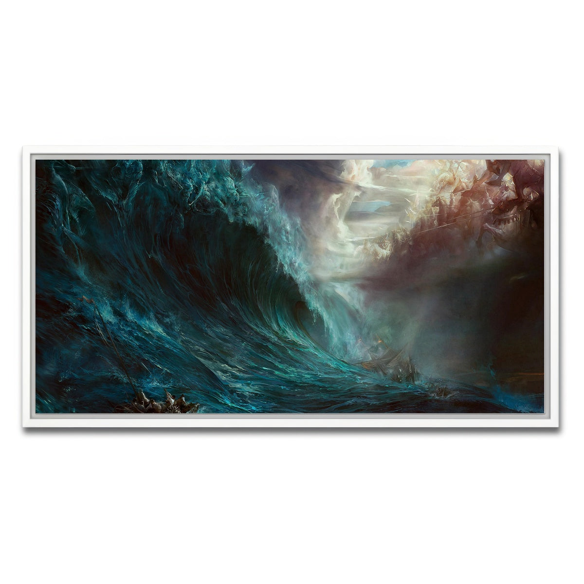 AUTO-MOCKUP WHITE | Fantasy Storm | 1 Piece | White Framed Canvas | group=2x1