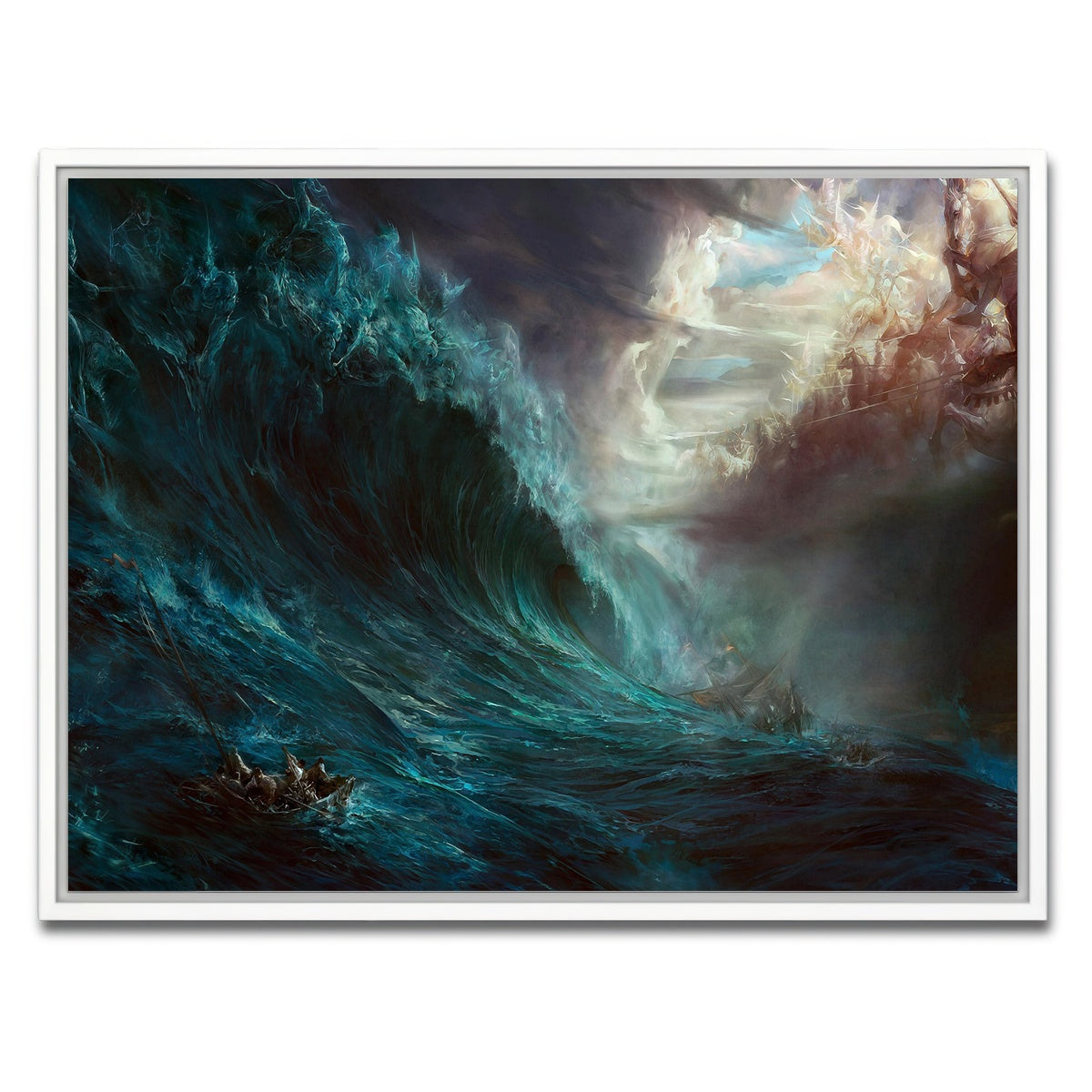 AUTO-MOCKUP WHITE | Fantasy Storm | 1 Piece | White Framed Canvas | group=4x3