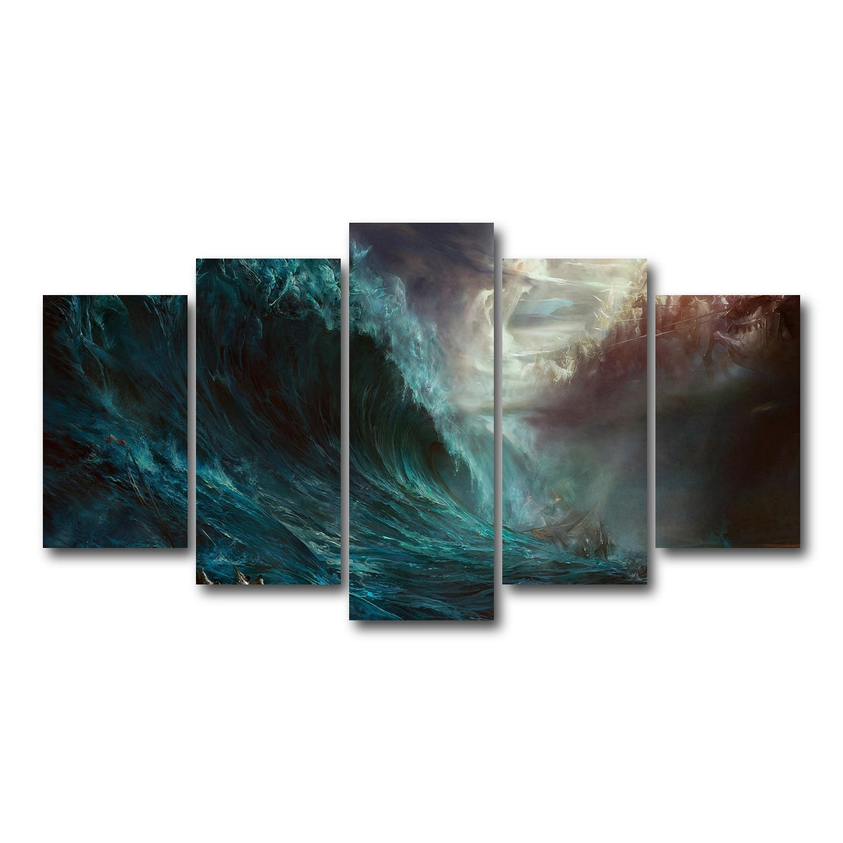 AUTO-MOCKUP WHITE | Fantasy Storm | 5 Piece | Gallery Wrap Canvas | group=5_normal