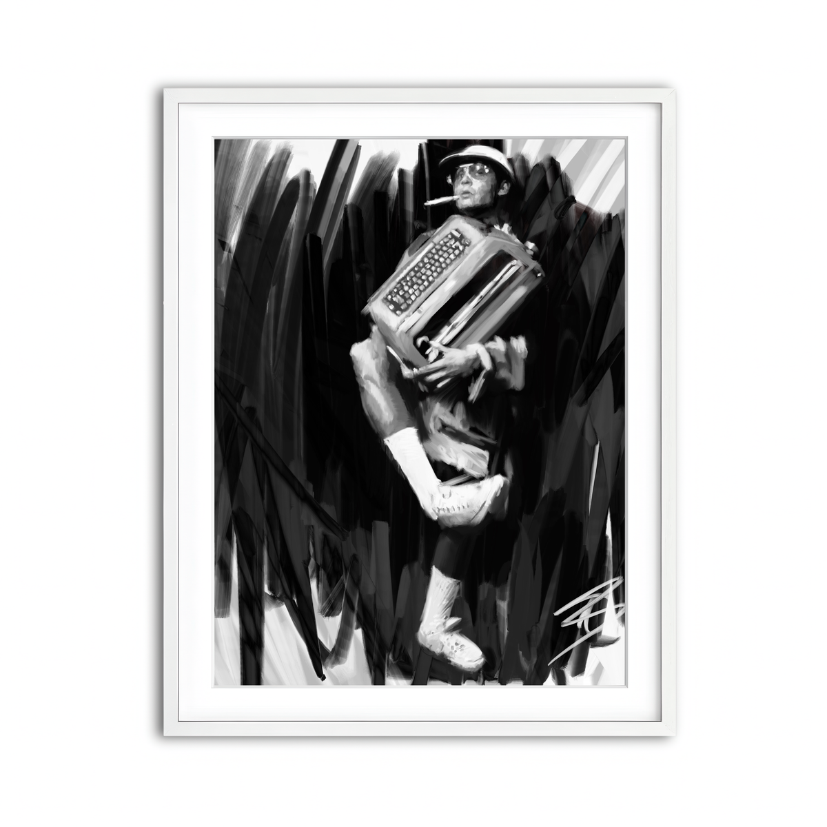 Framed Print 3x4 White